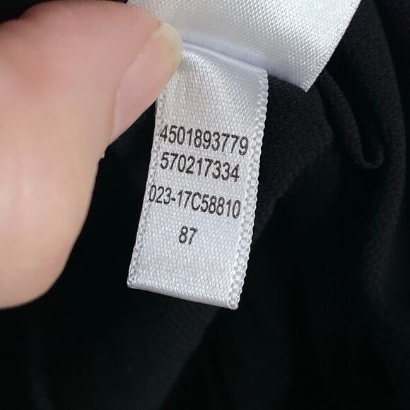 CHICOS Beaded Bomber Jacket Black Zipper Hexagon Rhinestones Size 1 Women's 8 - Picture 8 of 8